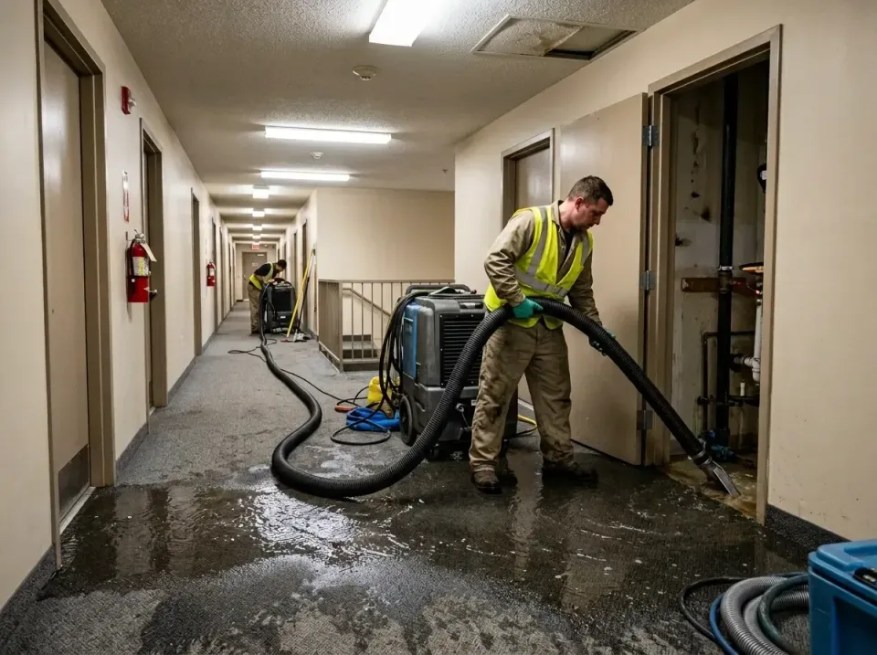 multi-unit-apartment-hallway-f-005 — frequently asked questions, Emergency Burst Pipe Water Extraction & Removal in Wills Po…